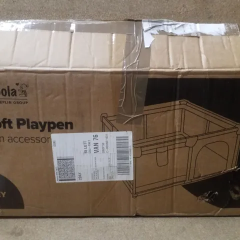 BOXED KIDOOLA SOFT PLAYPEN WITH ACCESSORIES - GREY