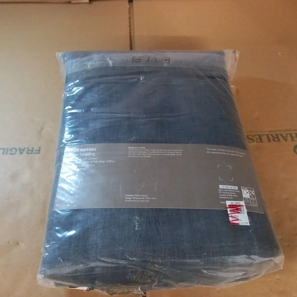 LINED CURTAINS EYELET CURTAINS - 167X228CM