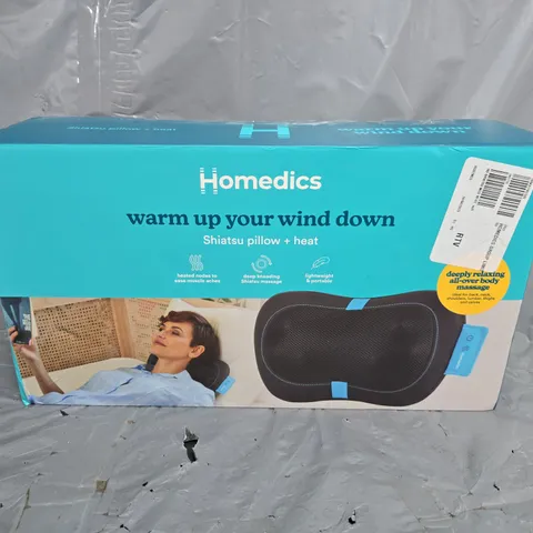 BOXED HOMEDICS SHIATSU PILLOW + HEAT