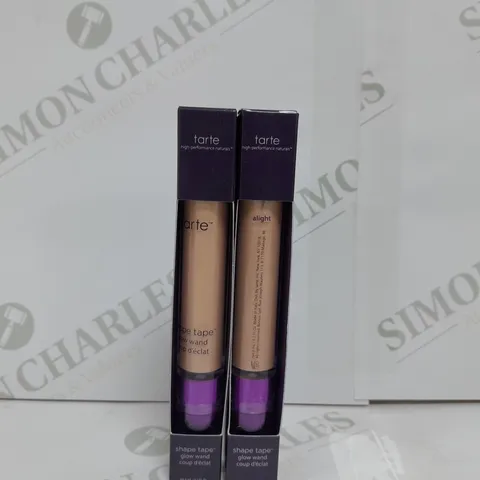 2 X TARTE SHAPE TAPE GLOW WAND IN ALIGHT SHADE 