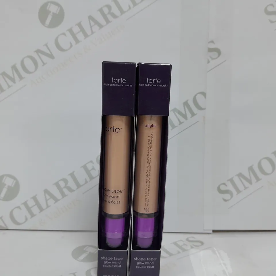 2 X TARTE SHAPE TAPE GLOW WAND IN ALIGHT SHADE 