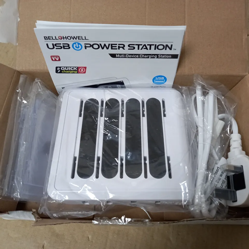 BOXED BELL & HOWELL MULTI DEVICE USB CHARGING STATION