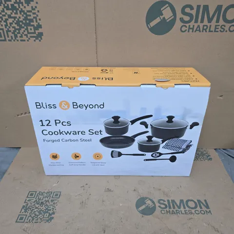 BOXED BLISS & BEYOND 12PCS COOKWARE SET