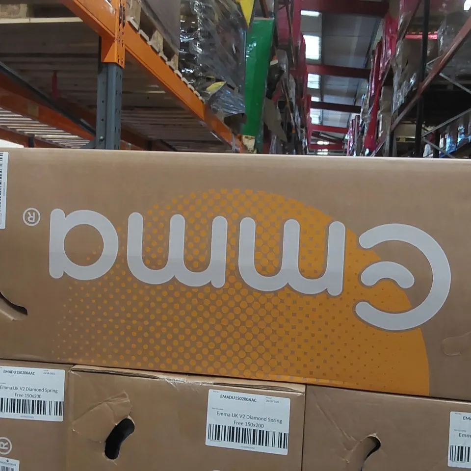 BRAND NEW BOXED EMMA UK V2 DIAMOND SPRING FREE 150 x 200CM KING SIZE MATTRESS 