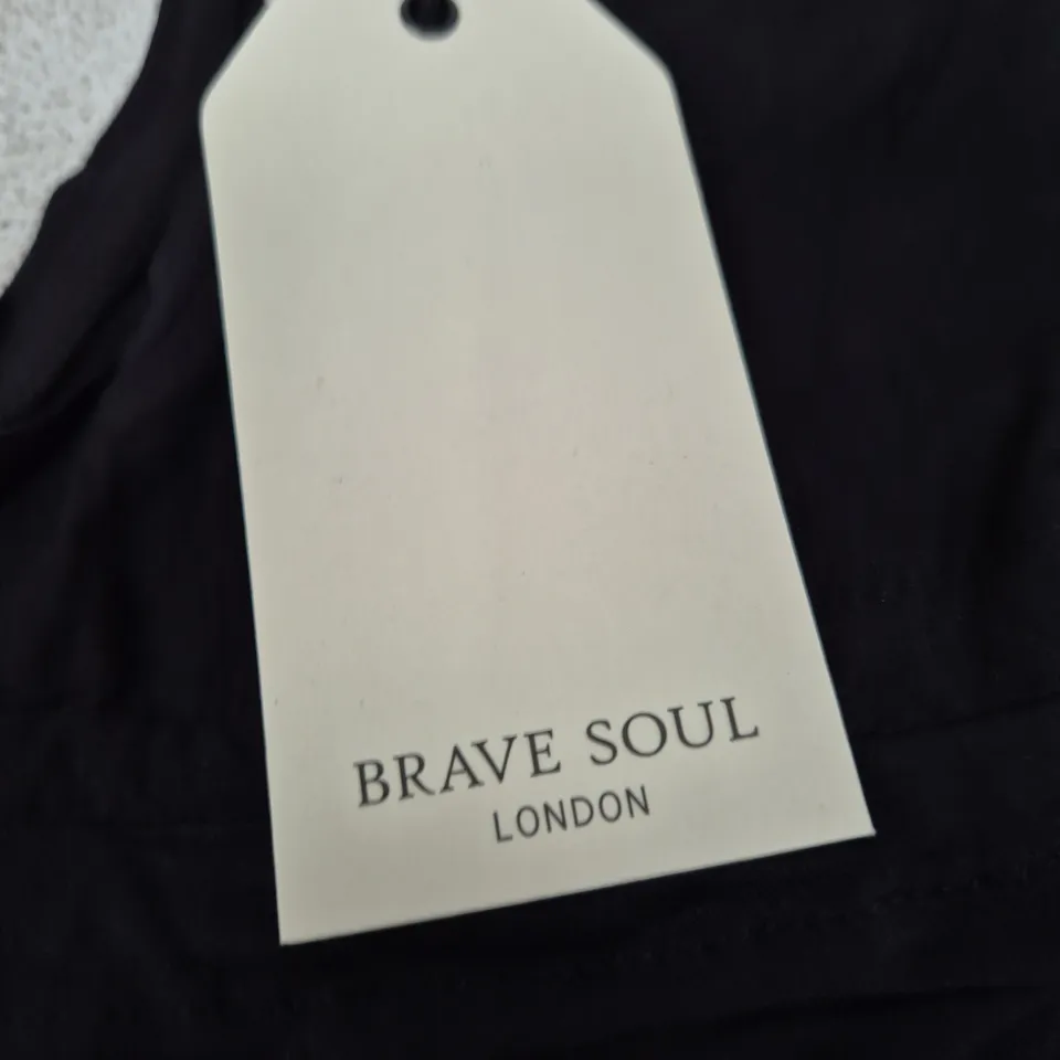 BRAVE SOUL LONDON BLACK DRESS - WOMEN'S XS (UK6)