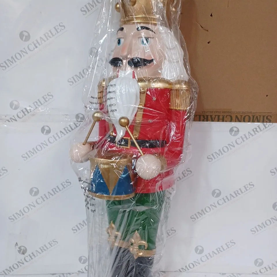 SANTA'S EXPRESS LARGE INDOOR/OUTDOOR PRE-LIT NUTCRACKER
