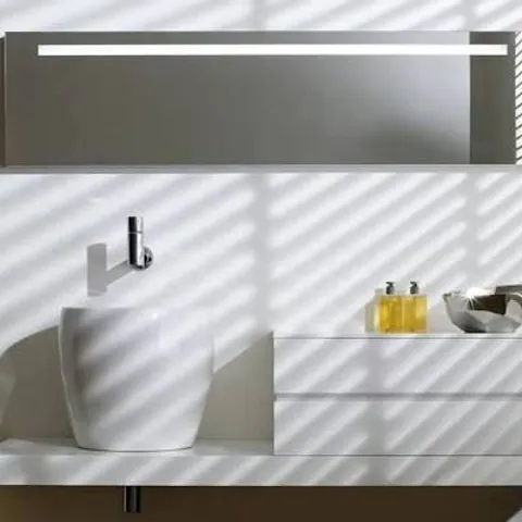 BOXED LAUFEN ONE MIRROR WITH LIGHTING 