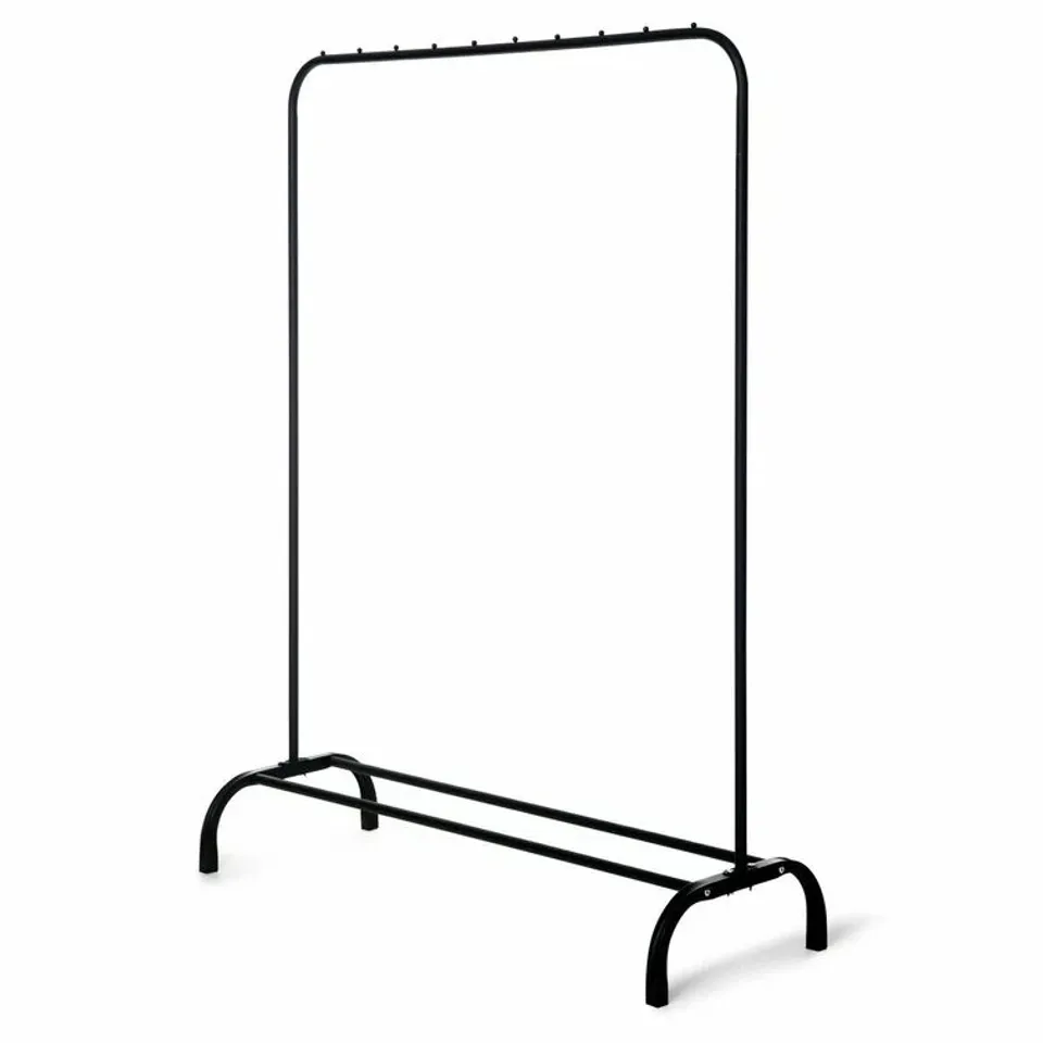 BOXED 110.5CM CLOTHES RACK - BLACK (1 BOX)