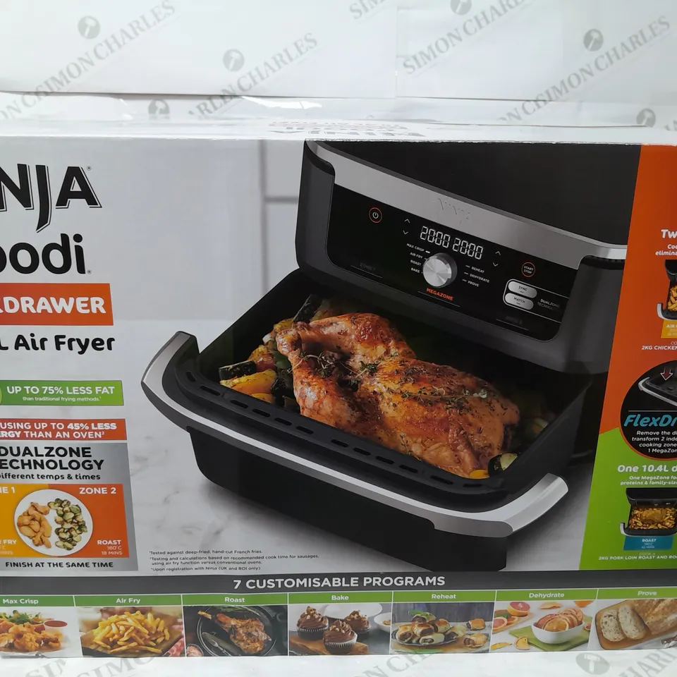 NINJA 10.4L FOODI FLEXDRAWER DUAL AIR FRYER AF500UK