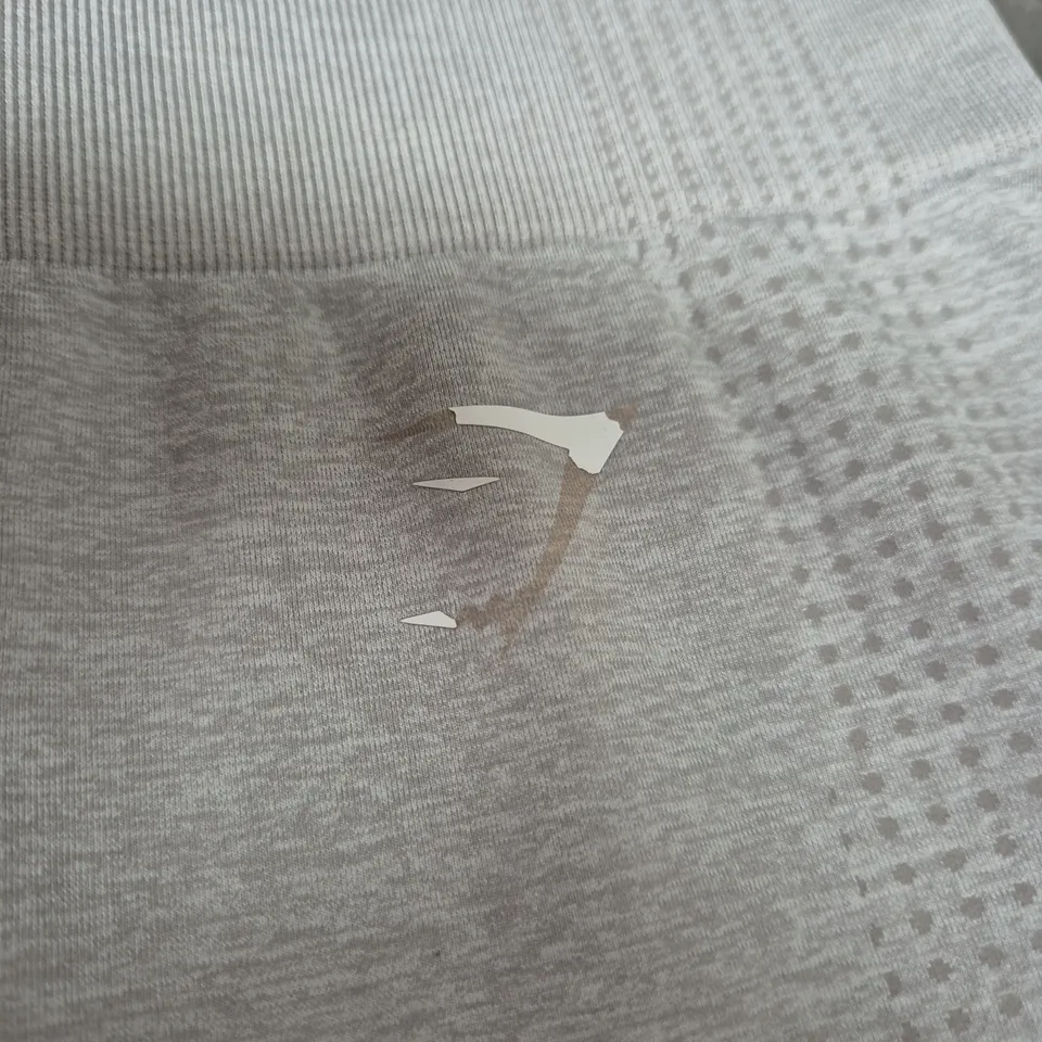 GYMSHARK GREY LEGGINGS – KNIT FABRIC, HIGH-WAISTED SIZE UNSPECIFIED 
