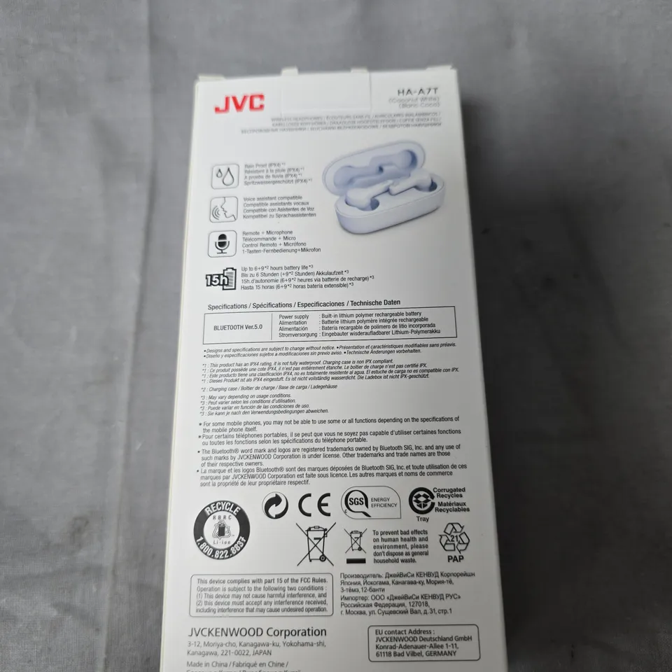JVC GUMY TRUE WIRELESS EARBUDS HA-A7T