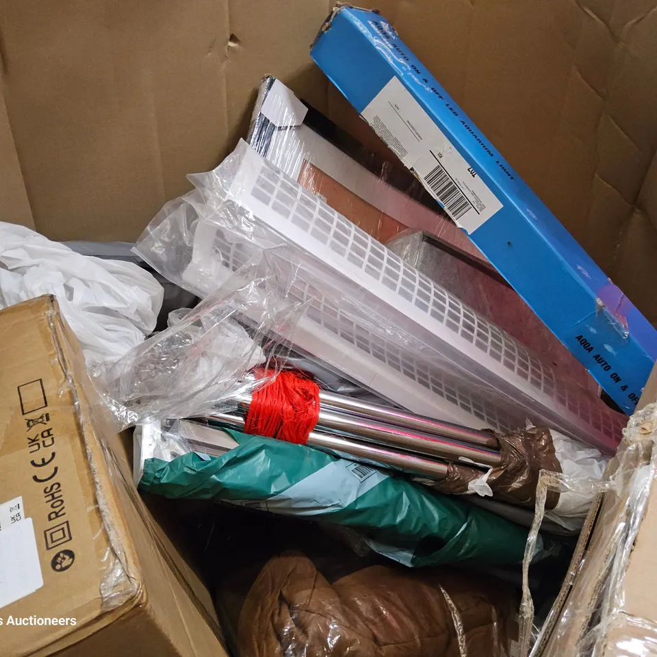 PALLET OF ASSORTED ITEMS TO INCLUDE, DRY WALLSANDER, CEILING FAN, DEHUMIDIFIER, TOILET SEATS, FESTIVAL CART.