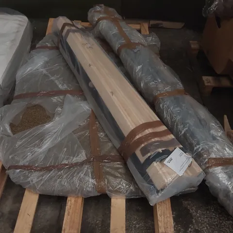 5' KING SIZED BED FRAME WITH HEADBOARD (3 ITEMS)