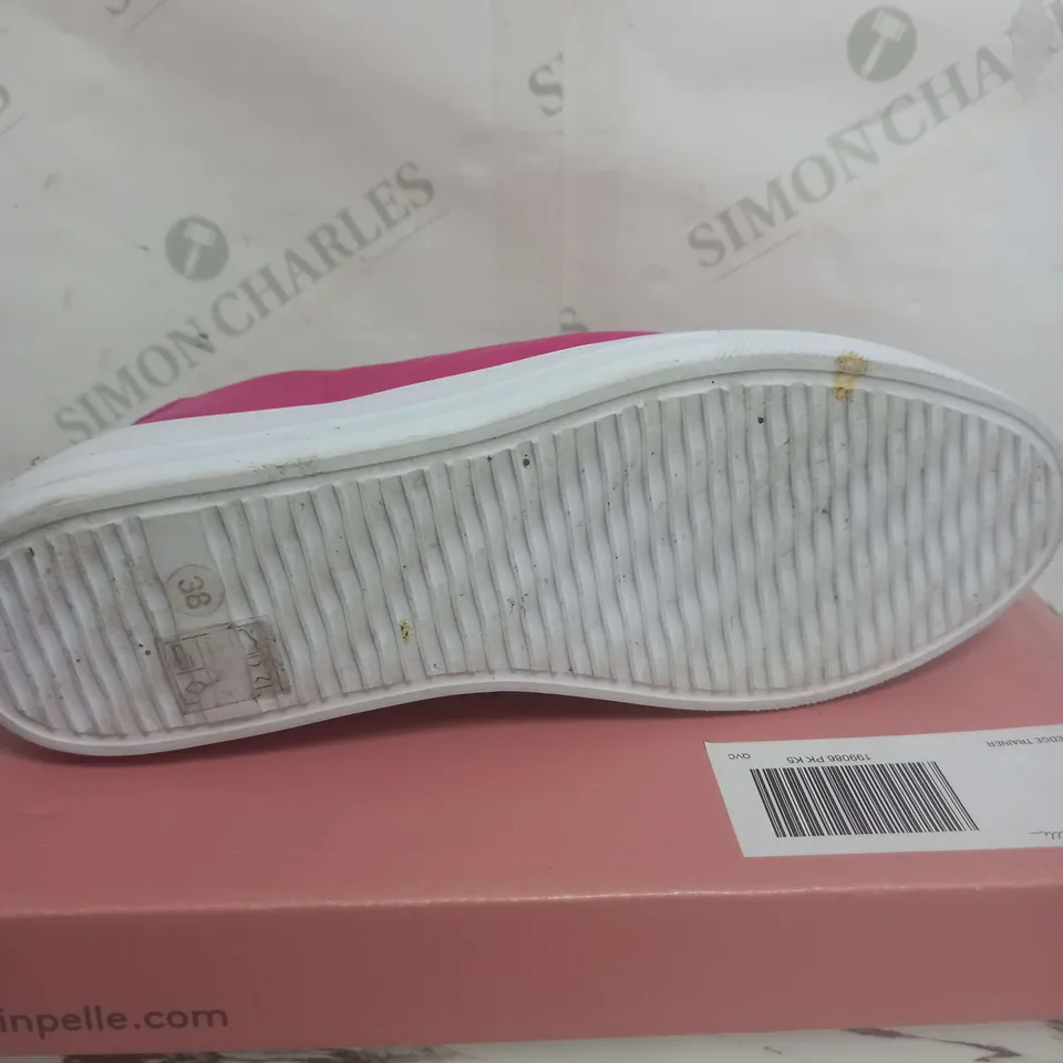 MODA IN PELLE SLIP ON TRAINERS IN PINK SIZE 5