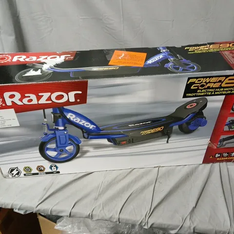 RAZOR POWER CORE E90 ELECTRIC SCOOTER – BLUE (BOXED)