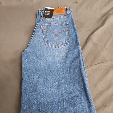 LEVI'S RIBCAGE STRAIGHT JEANS – BLUE DENIM, WOMEN'S - W26