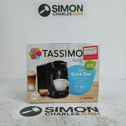 TASSIMO THE QUICK ONE COFFEE MACHINE – BLACK EDITION (BOSCH)