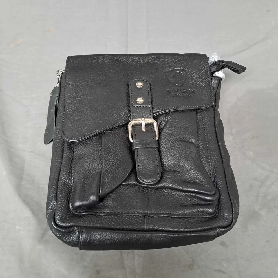 J WILSON LONDON POUCH BLACK BAG