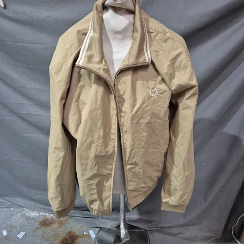 FRED PERRY JACKET – WARM STONE BEIGE, MEN'S MEDIUM
