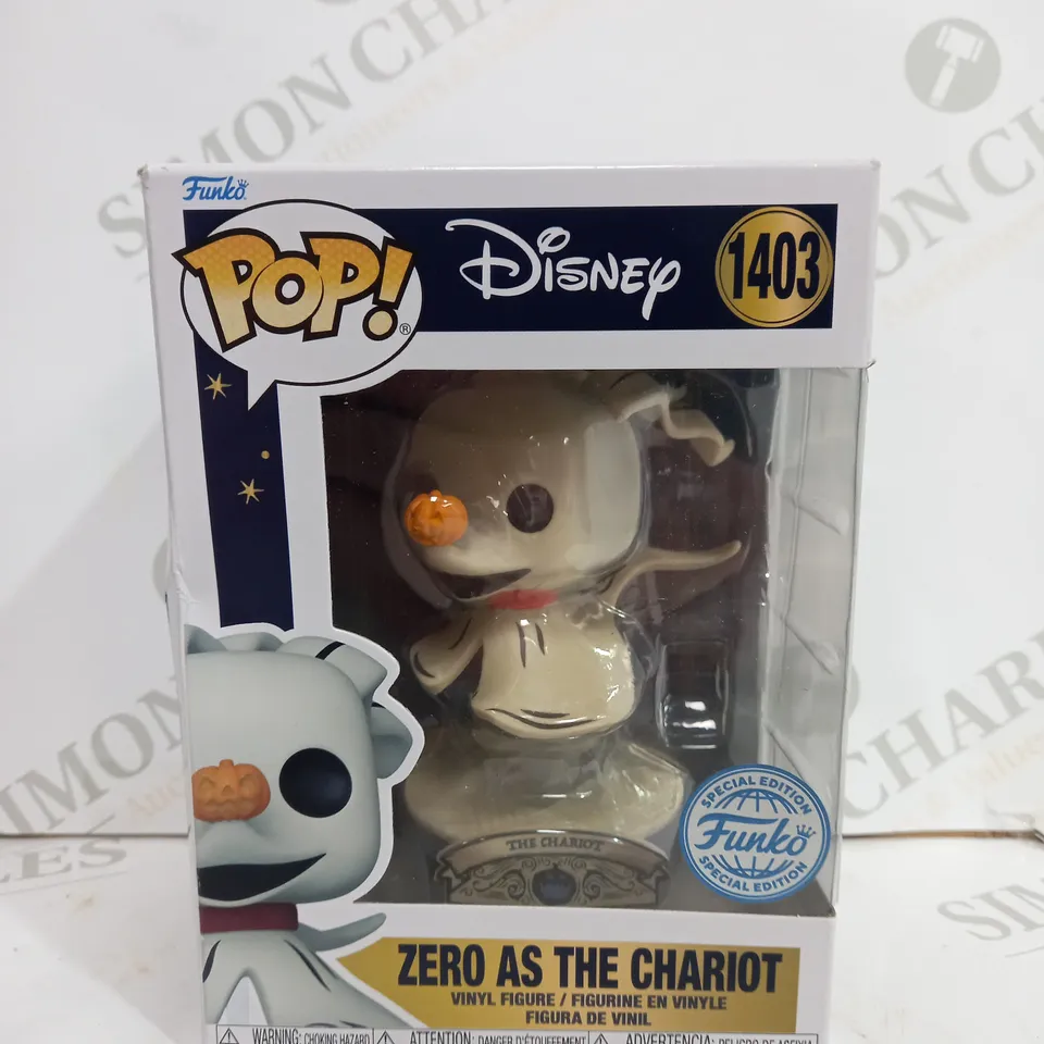 BOXED FUNKO POP! DISNEY ZERO AS THE CHARIOT - 1403