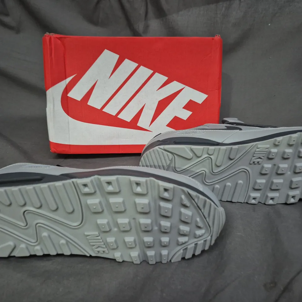 BOXED PAIR OF GREY NIKE AIR MAX 90 SIZE 11