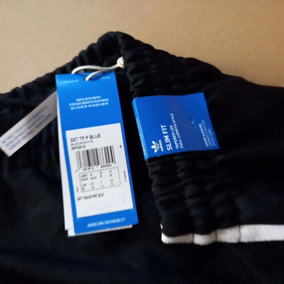 ADIDAS SLIM FIT TRACK PANTS - UK M