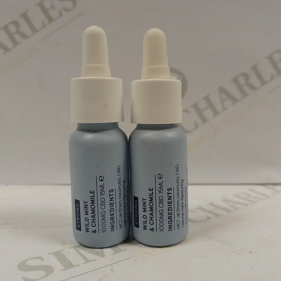 BOX OF 2 X 15ML TRIP STRONG WILD MINT & CHAMOMILE 1000MG CBD 