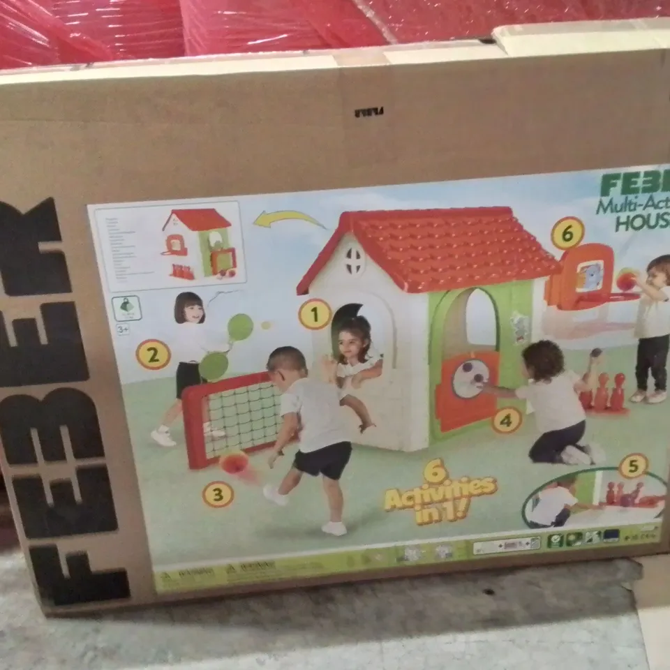 PALLET OF ASSORTED HOUSEHOLD GOODS AND PRODUCTS TO INCLUDE;FEBER MULTI ACTIVITY HOUSE,RAINBOW HIGH TOWNHOUSE,
