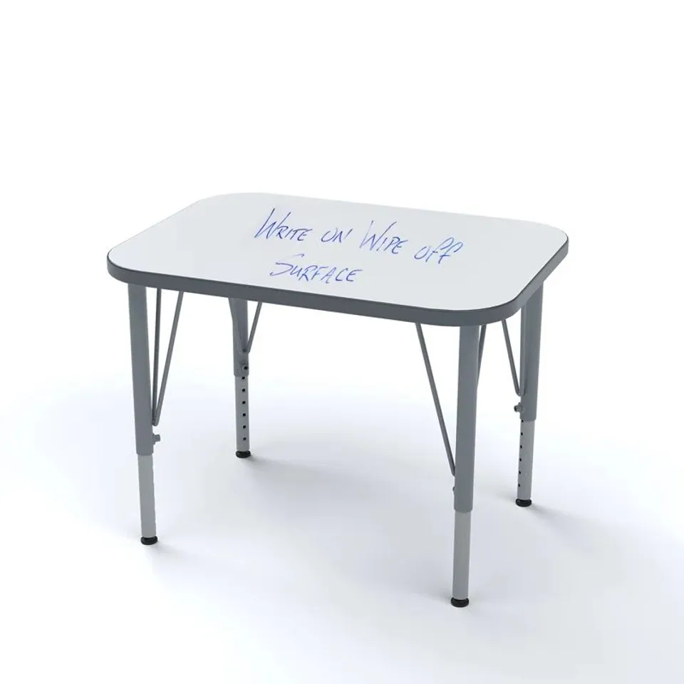 BOXED A&D WOOD ADJUSTABLE HEIGHT COLLABORATIVE DESK (1 BOX)