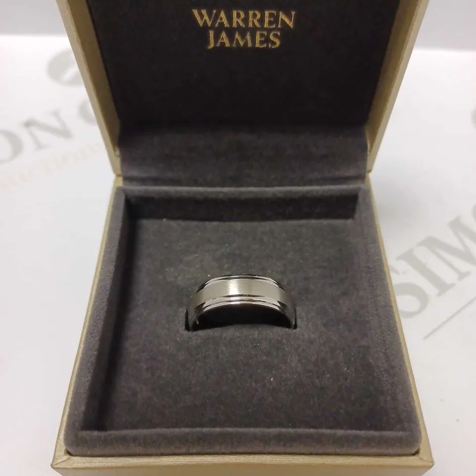 WARREN JAMES SILVER MEN'S BAND RING