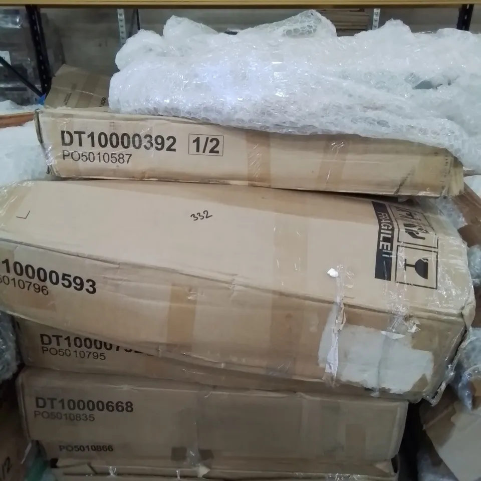 PALLET OF ASSORTED FLAT PACK FURNITURE PARTS