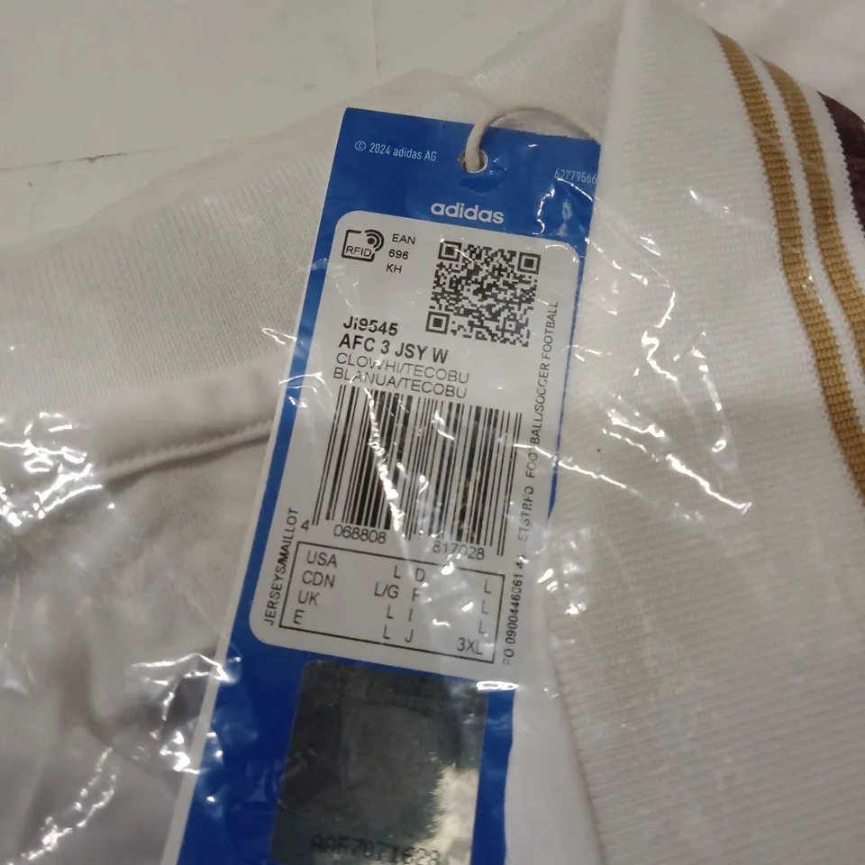 ADIDAS AFC JERSEY – WHITE, UK L (EU L) – JERSEY/FOOTBALL SHIRT