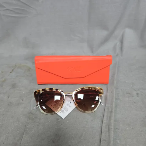 RUTH LANGSFORD METAL BRIDGE SUNGLASSES