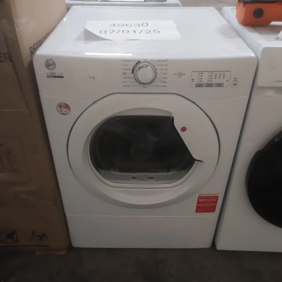 HOOVER H-DRY 100 HLEV8LG-80 8KG VENTED TUMBLE DRYER - WHITE