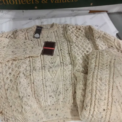 LOT OF 9 PURE NEW WOOL KNITTED JUMPERS - VARIOUS SIZES