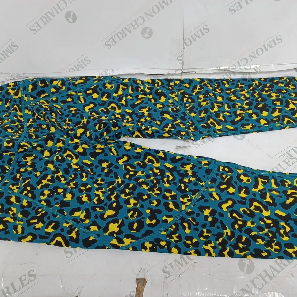 SWEATY BETTY MULTICOLOURED GYM LEGGINGS- 7/8 LENGTH 