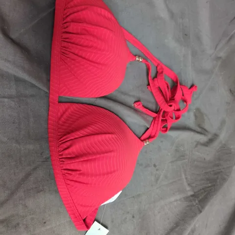UK 16 NEW LOOK RED BIKINI TOP (EU 44)