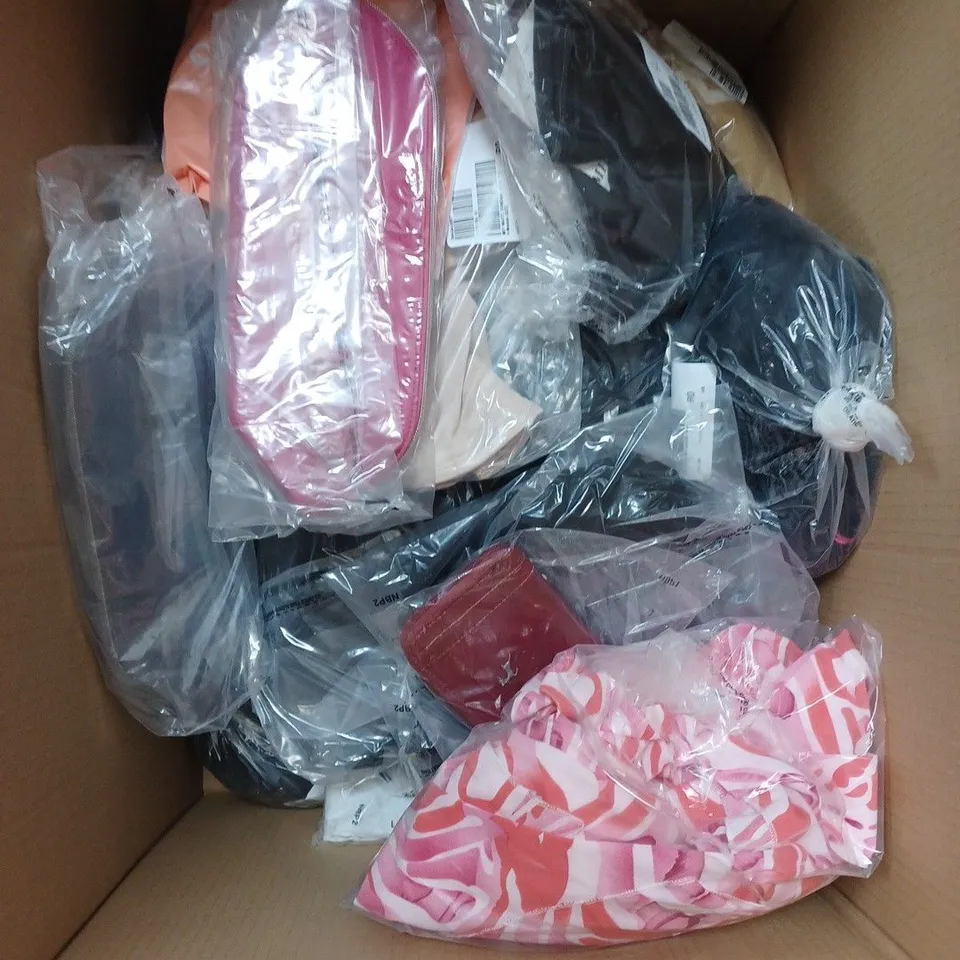 APPROXIMATELY 20 ASSORTED CLOTHING IN VARIES SIZES AND COLOURS 