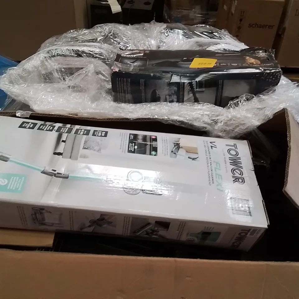 PALLET OF ASSORTED HOUSEHOLD GOODS AND PRODUCTS TO INCLUDE;VACUUM CLEANER,STEAM CLEANER,BLANKET