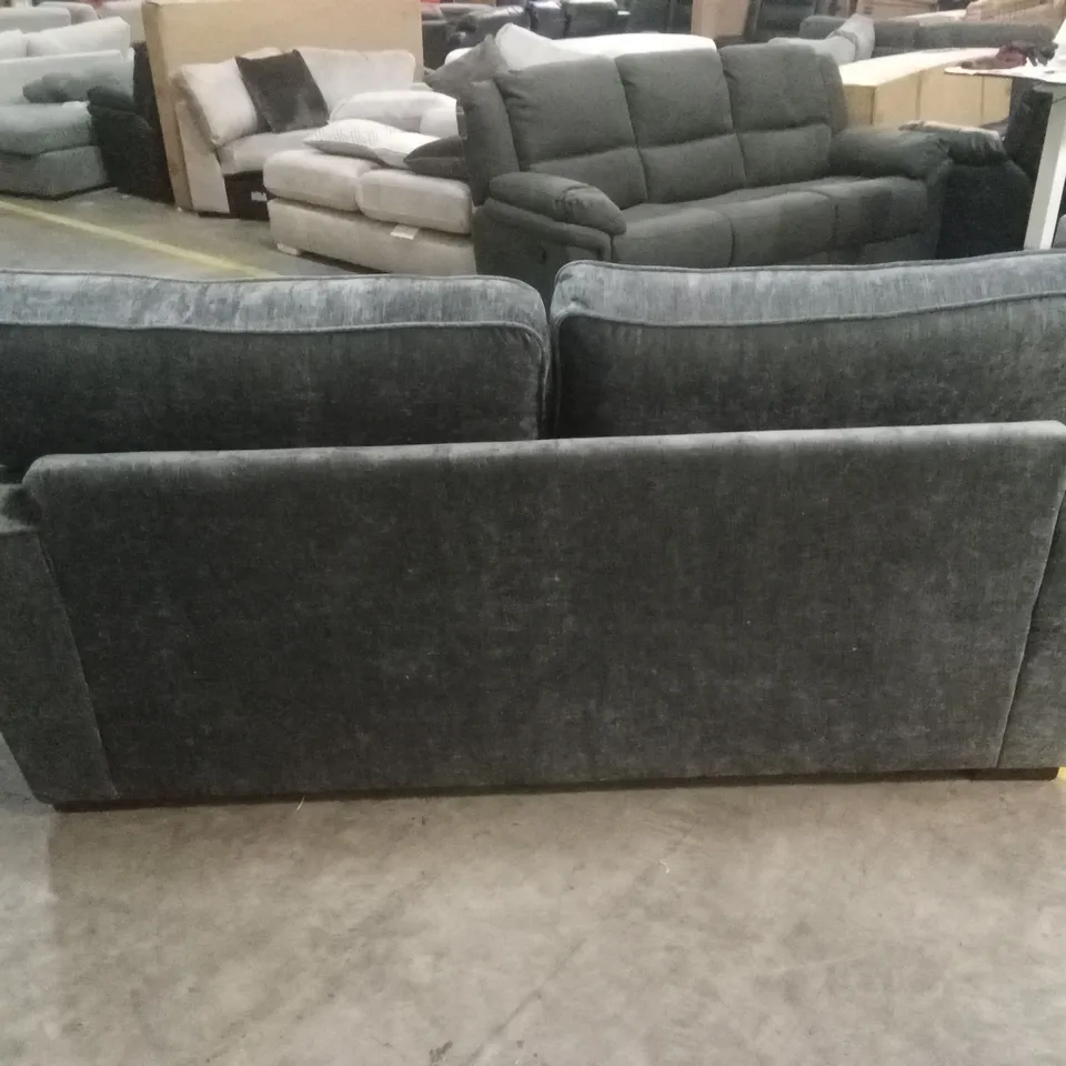 HARLOW 3 SEATER STANDARD BACK FABRIC SOFA - GREY RRP £649