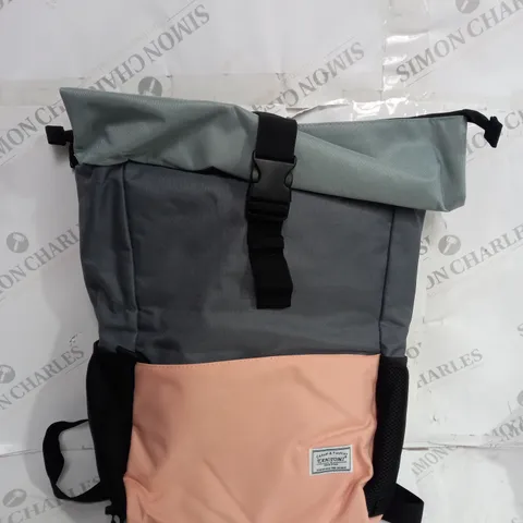 TAN.TOMI OPEN TOP BAG IN GREY & PINK