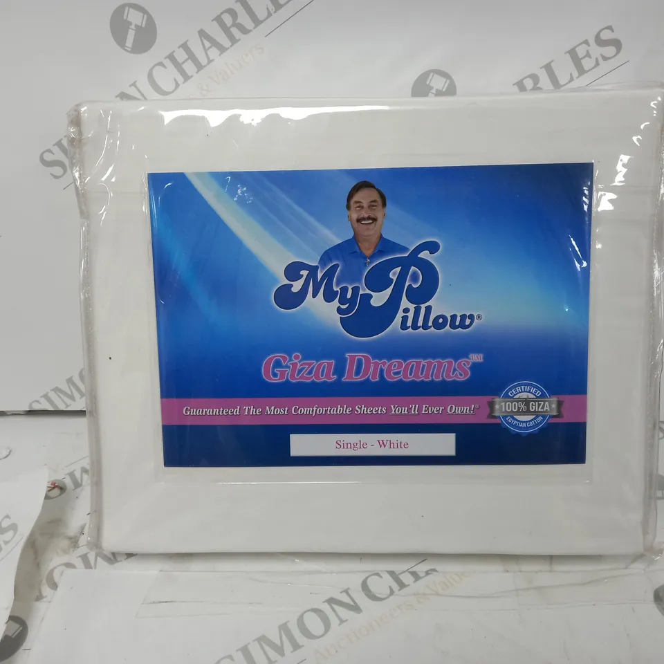 MY PILLOW GIZA DREAMS SHEET - SINGLE - WHITE