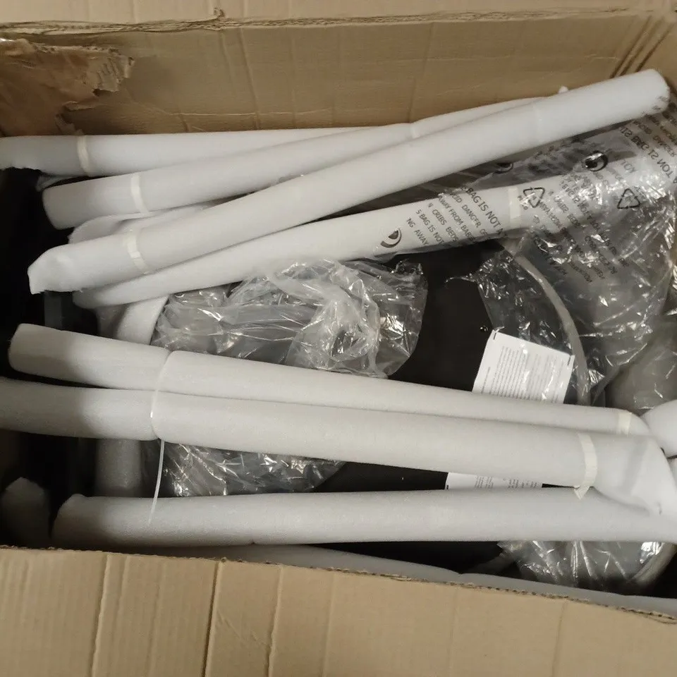 BOXED MICHELLE KEEGAN HOME PAIR OF ANGEL SCALLOP BAR STOOLS - GREY VELVET (1 BOX) RRP £199