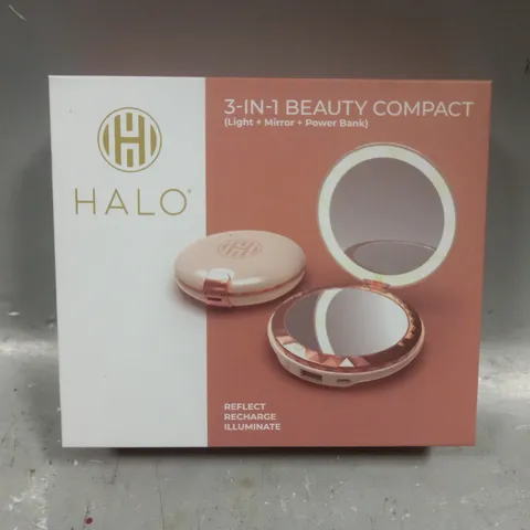 SEALED HALO BEAUTY RECHARGABLE MIRROR COMPACT 