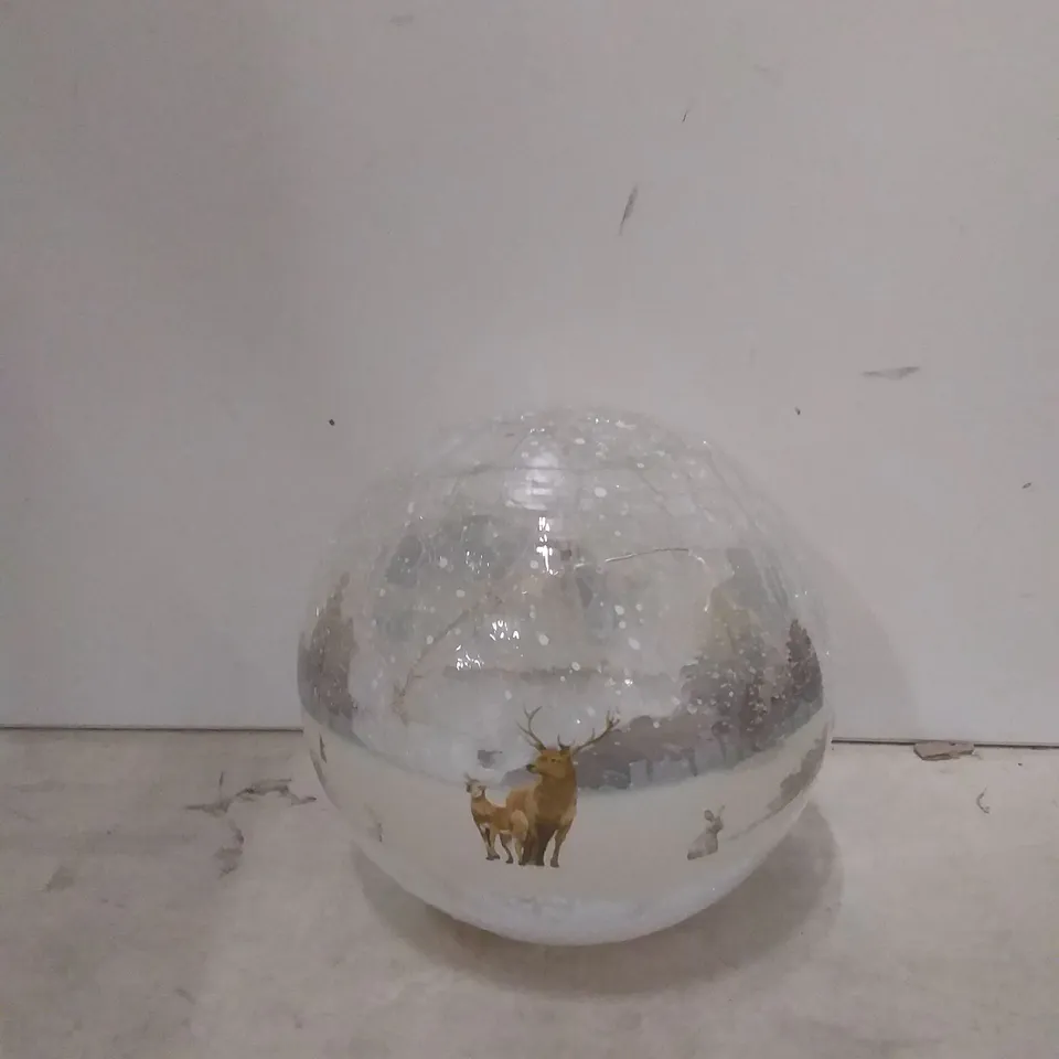 CHRISTMAS LED SPHERE WITH RAINDEER DESIGN
