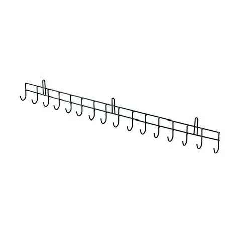 BOXED OYPLA 16 HOOK WALL MOUNTED GARDEN TOOL STORAGE RACK HANGER SHED & GARAGE