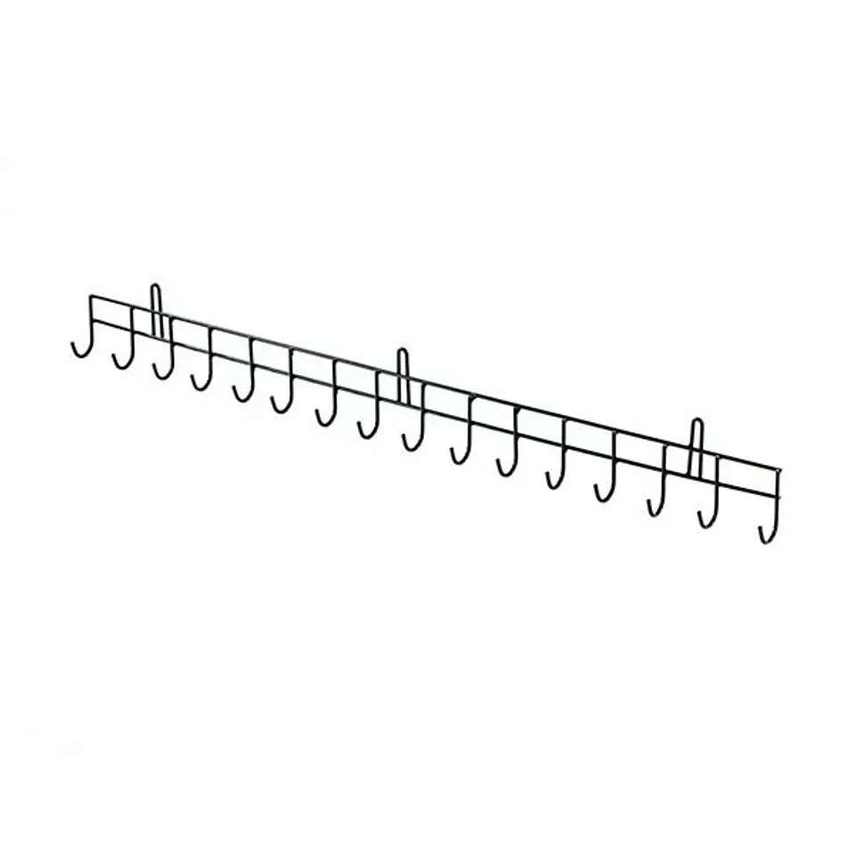 BOXED OYPLA 16 HOOK WALL MOUNTED GARDEN TOOL STORAGE RACK HANGER SHED & GARAGE