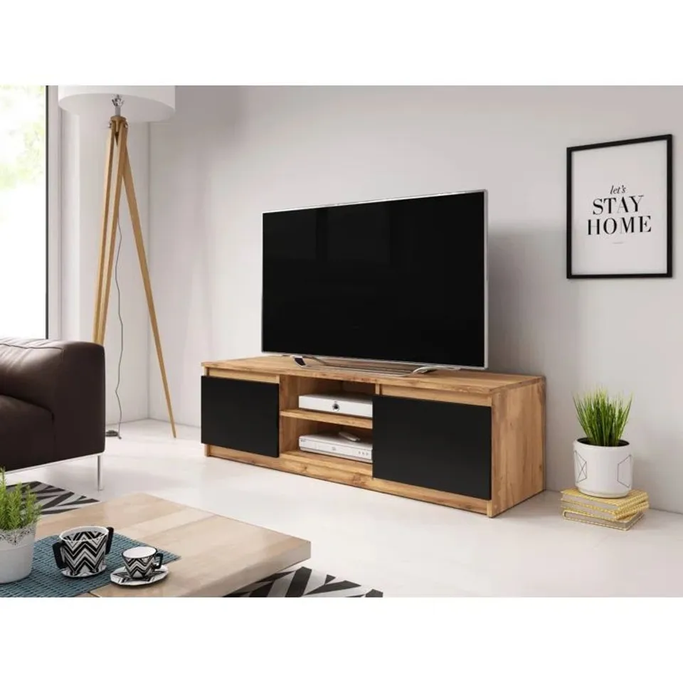 BOXED AKRAM TV STAND FOR TVS UP TO 55" (1 BOX)