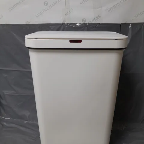 BOXED TOWER 50 LITRE SENSOR BIN IN WHITE