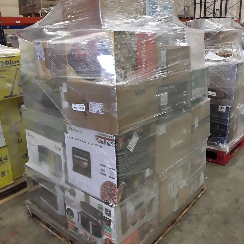 PALLET OF APPROXIMATELY 30 UNPROCESSED RAW RETURN HOUSEHOLD AND ELECTRICAL GOODS TO INCLUDE;